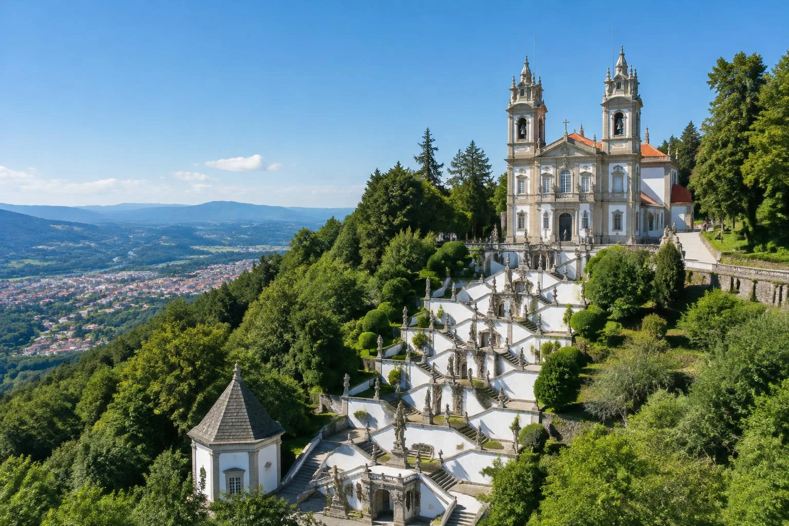 Imagem ilustrativa de Braga e Bom Jesus do Monte, na região do Cávado