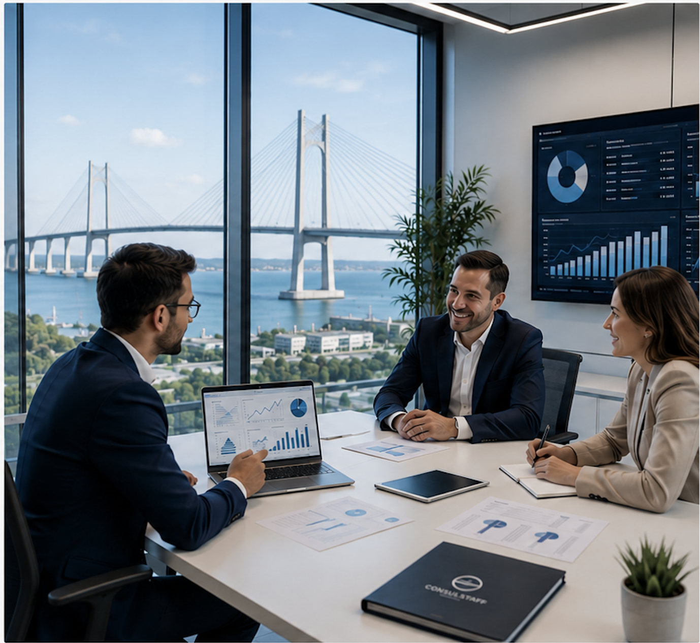 Equipa Consulstaff em reunião